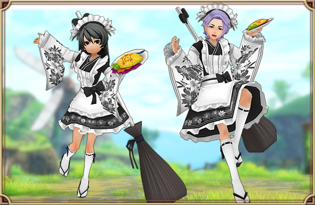 異界メイド服【黒椿】