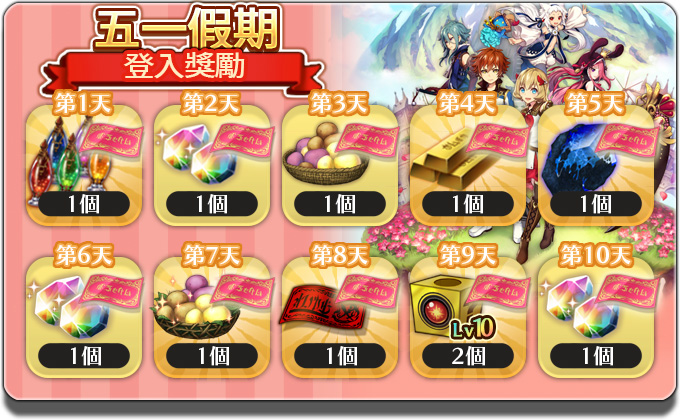 ログインボーナス！